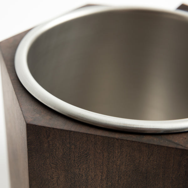 Solid Cherry Wood Ice Bucket