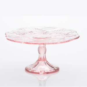 Antique glass cake plates hot sale