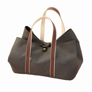Iris Rectangular Baker Tote in Storm Gray