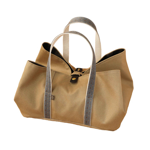 Iris Rectangular Baker Tote in Latte