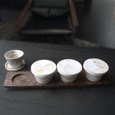 Espresso Cups with Tray