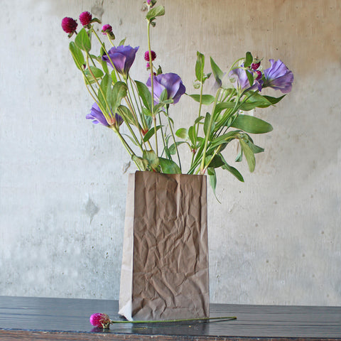 Ceramic Paper Bag Vase