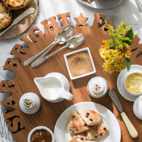 Personalized Cherry Wood Lazy Susan