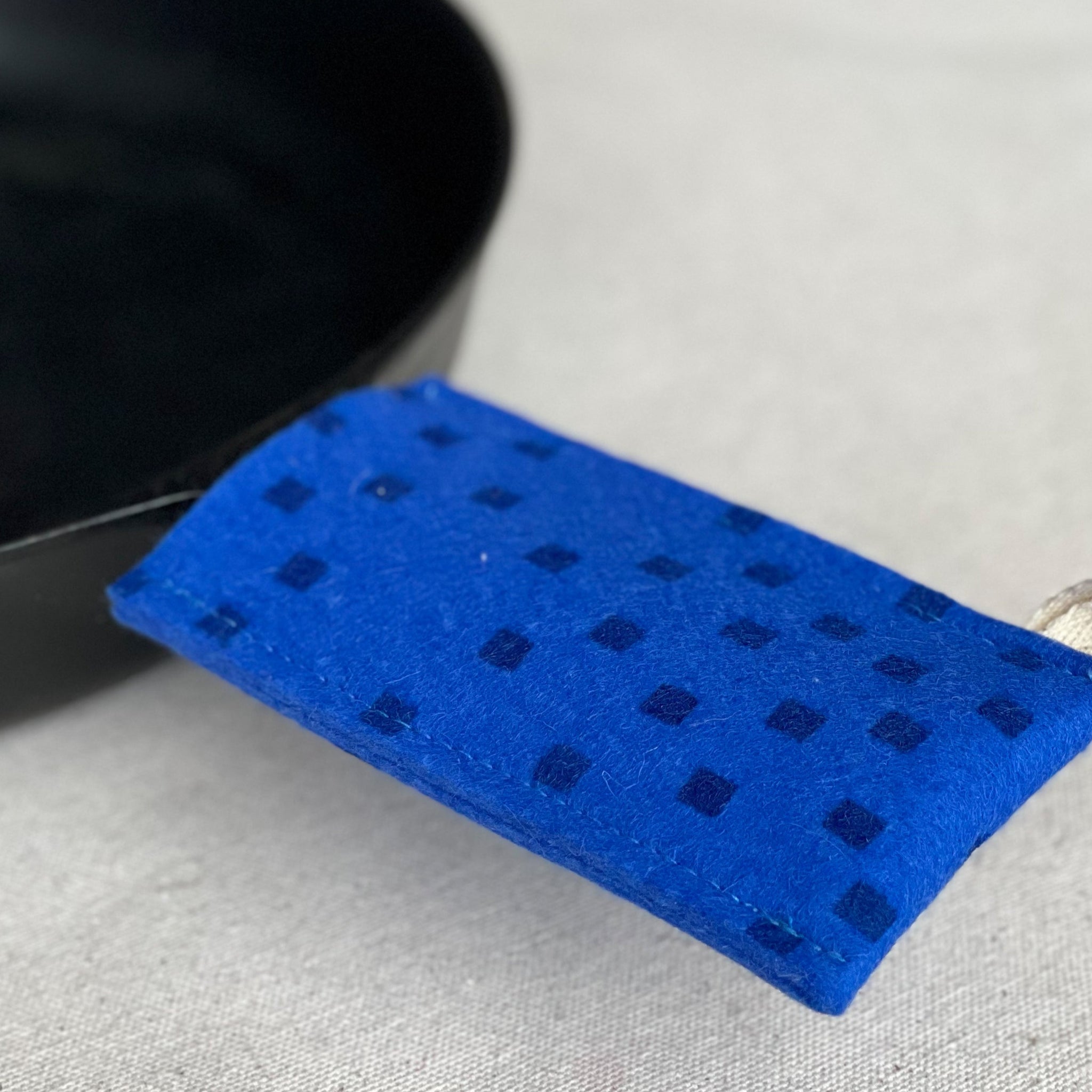 Blue Snippets Long Pot Holder