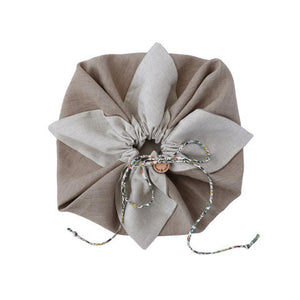 Posie Drawstring Bread Bag Khaki
