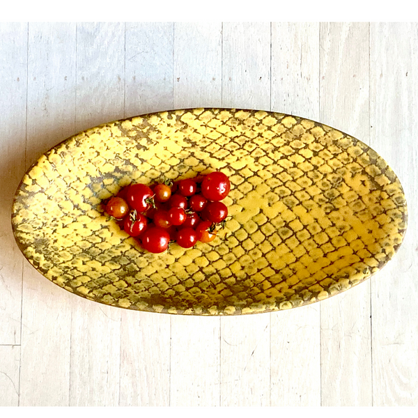 Turmeric Large Oval Serving Bowl