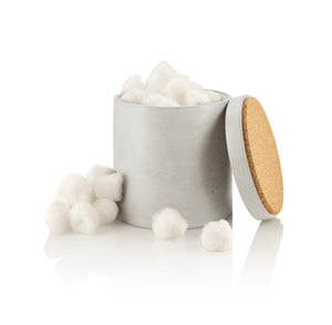 PLC White Concrete Module Counter Canister