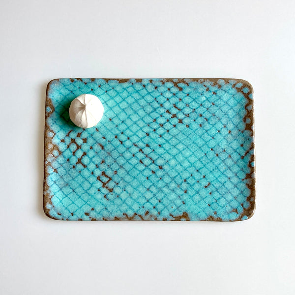 Blizzard Blue Medium Rectangular Serving Tray
