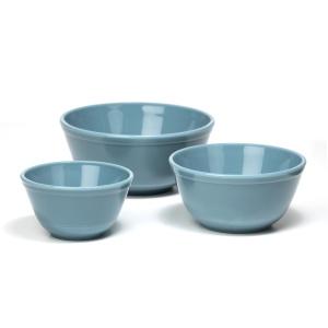 Georgia Blue Mixing Bowls, Set of 3