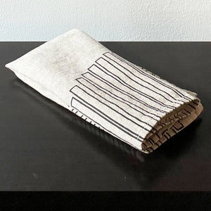 Charcoal Off Kilter Stone Napkin