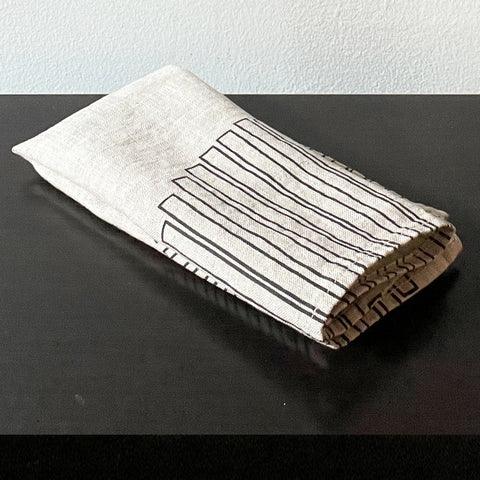Charcoal Off Kilter Stone Napkin