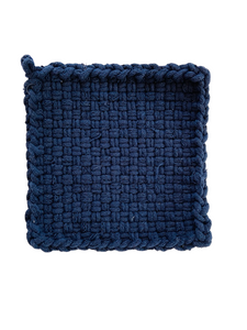 Solid Dark Navy Potholder