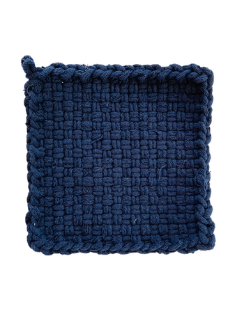 Solid Dark Navy Potholder
