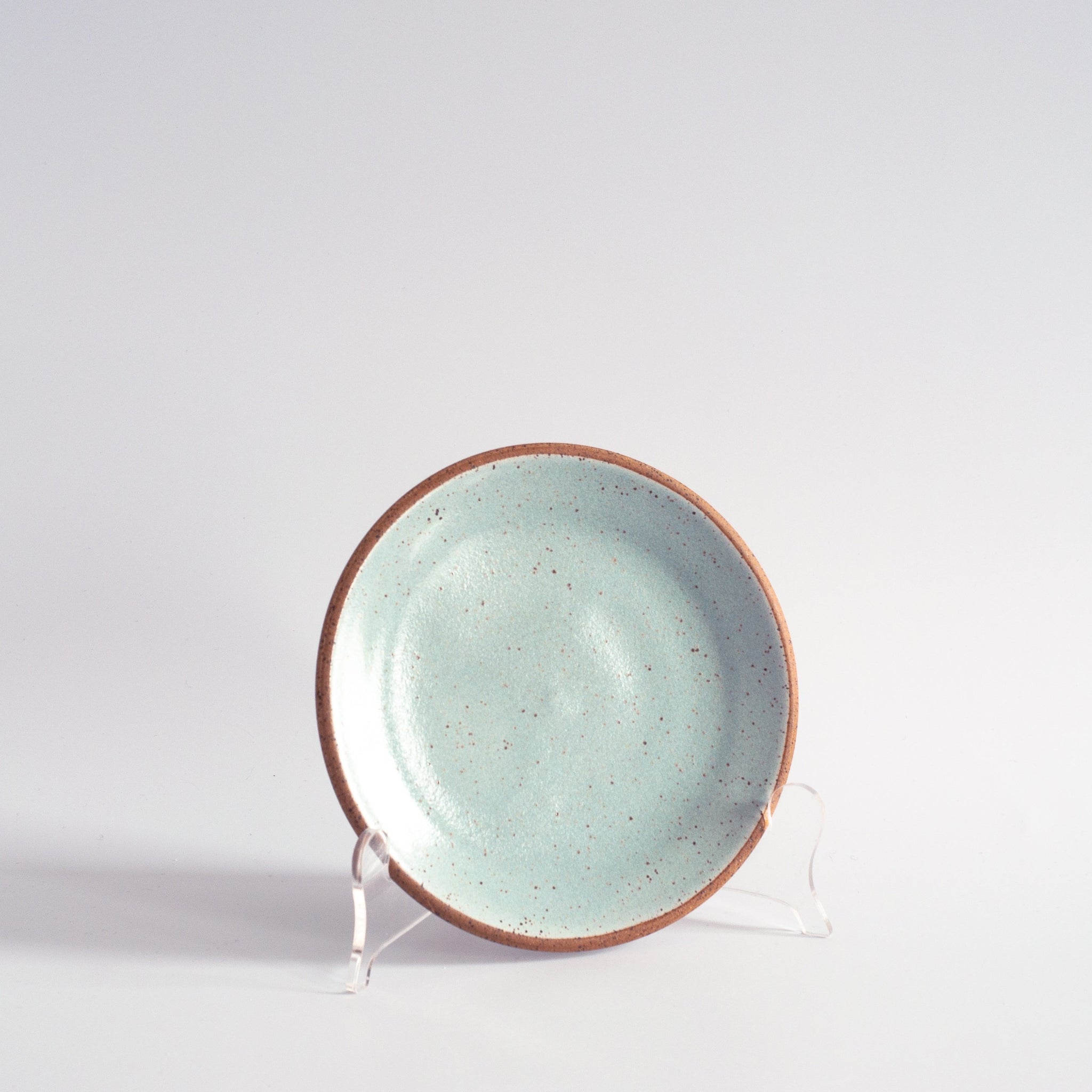 RPK Dessert Plate, Light Blue + Nude