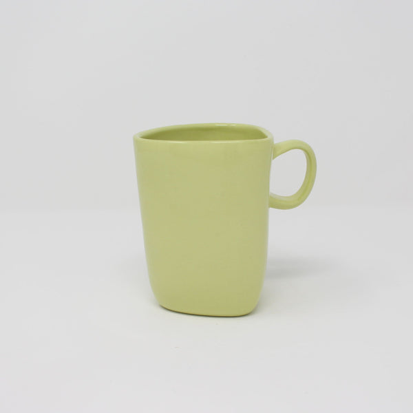 E. Lo Ceramic Art One Color Mug no.1 Chartreuse