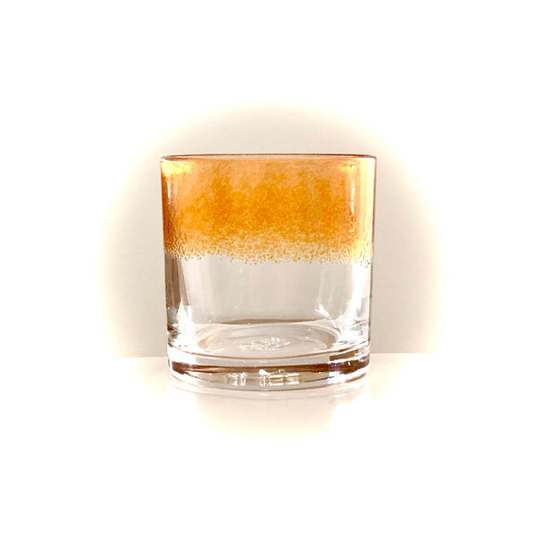 Orange Ombre Glass Tumbler