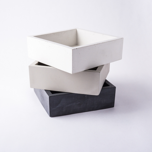PLC White Concrete Napkin Holder