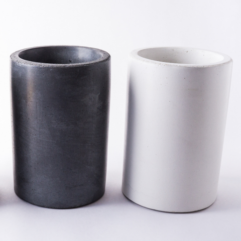 PLC White Concrete Utensil Holder