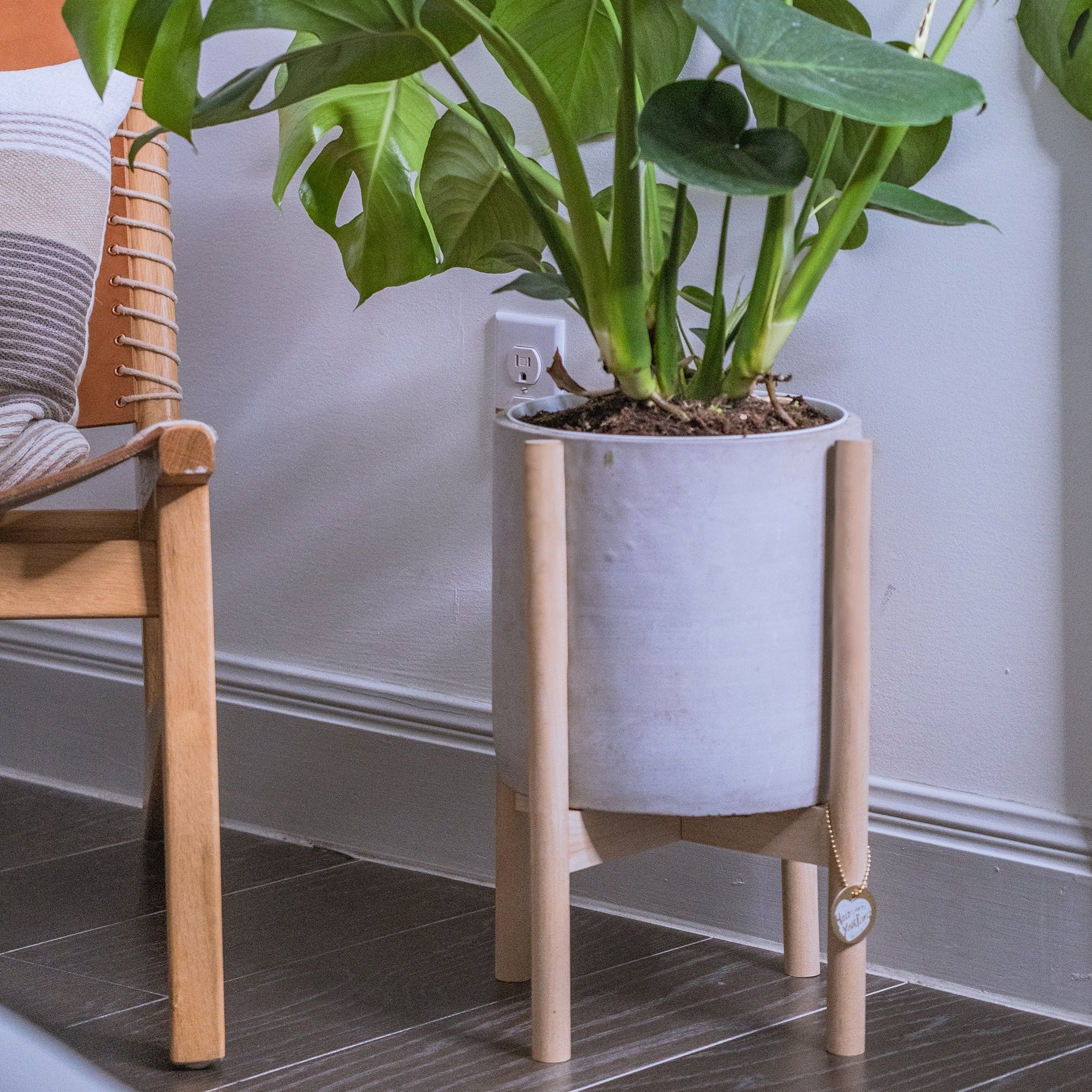standing indoor planter Shop Handcrafted Large Modern Wood Plant Stand