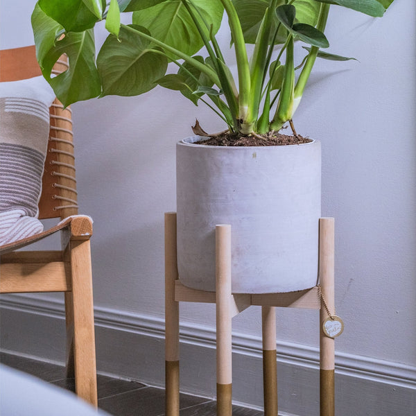 Modern Plant Stand Gold, Large