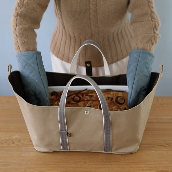 Iris Rectangular Baker Tote in Tuscan Yellow