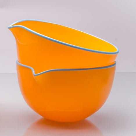 Marigold Spouted Glass Pouring Bowl, Small