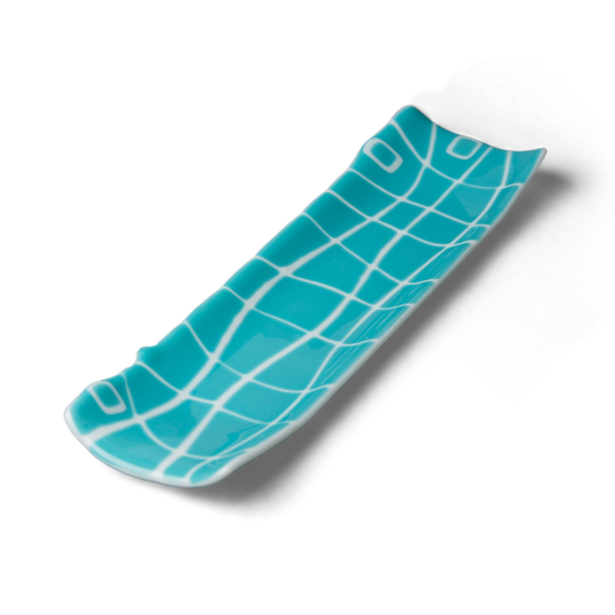 Turquoise + White Mod Squad Channel Tray, Medium