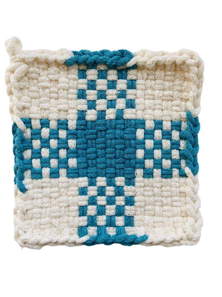 Robin's Egg Cross Potholder
