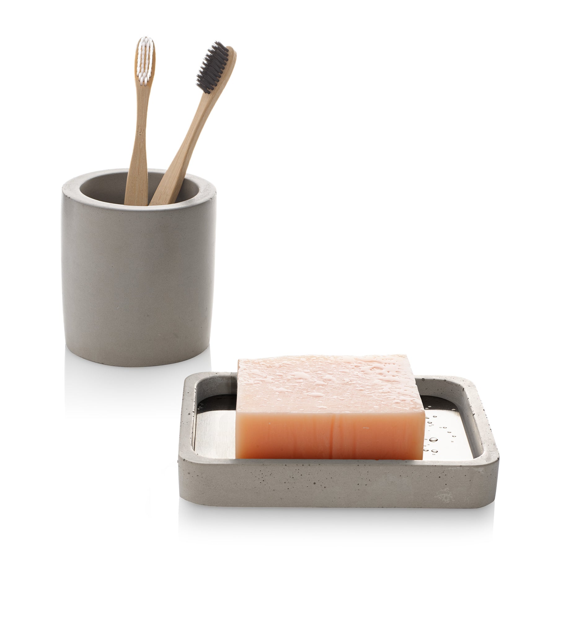 PLC Gray Bathroom Counter Set