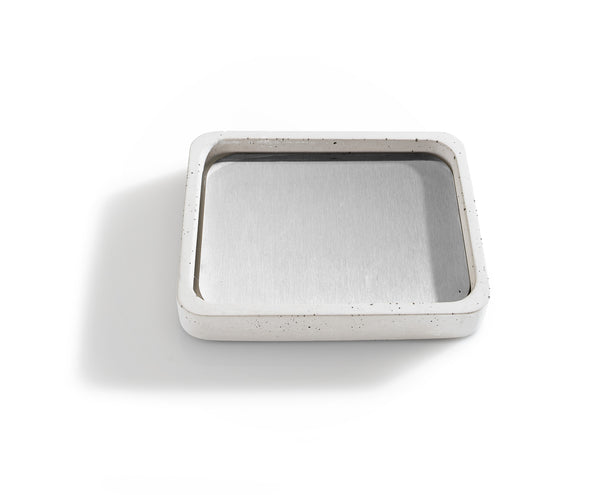 PLC White Sink Bathroom Counter Set