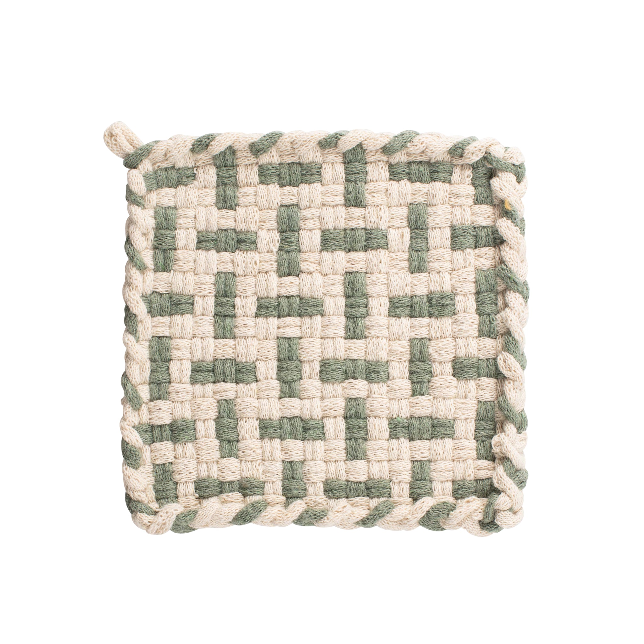 SEEDLING Flax & Willow Handwoven Potholder