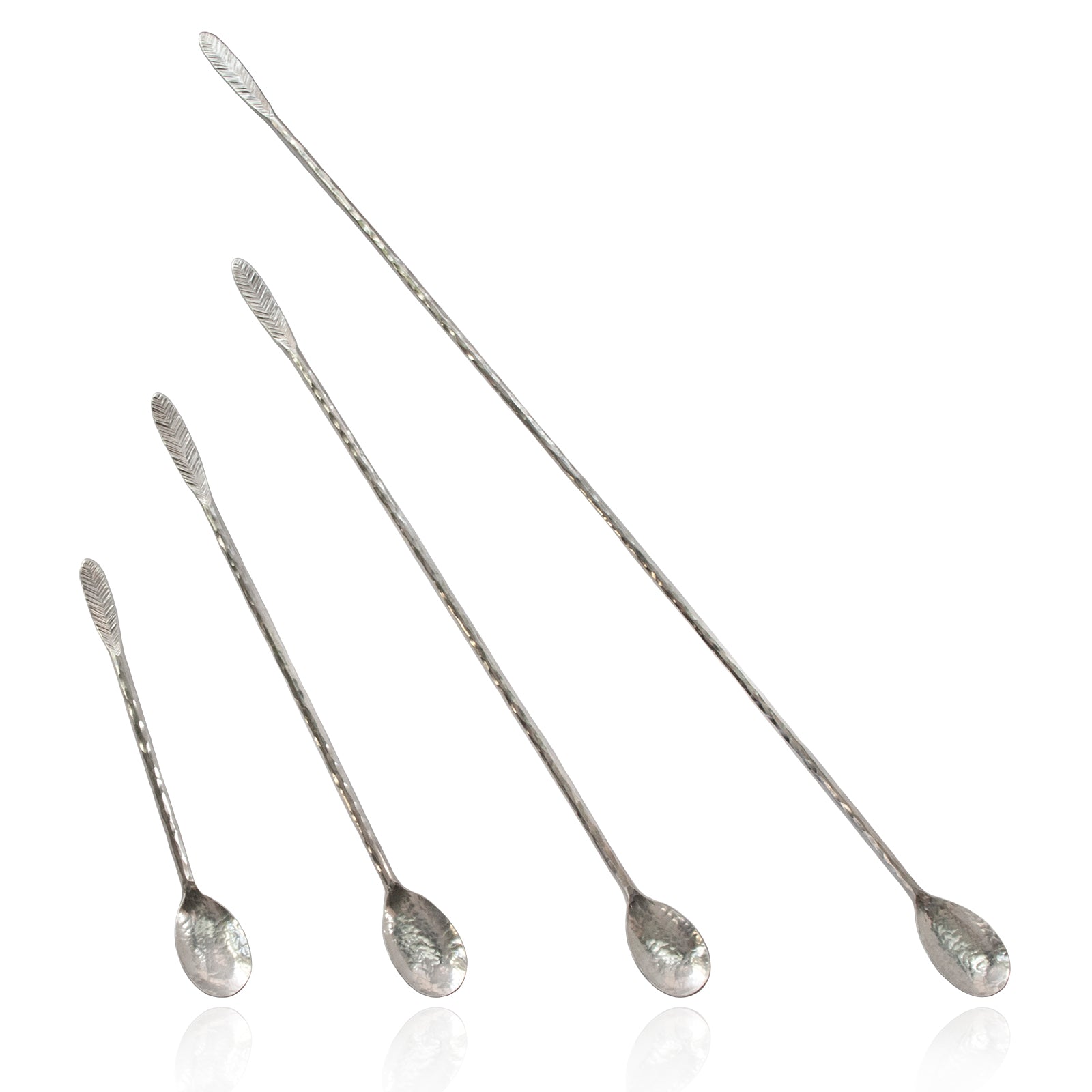 Feather Sterling Silver Cocktail Stirrer