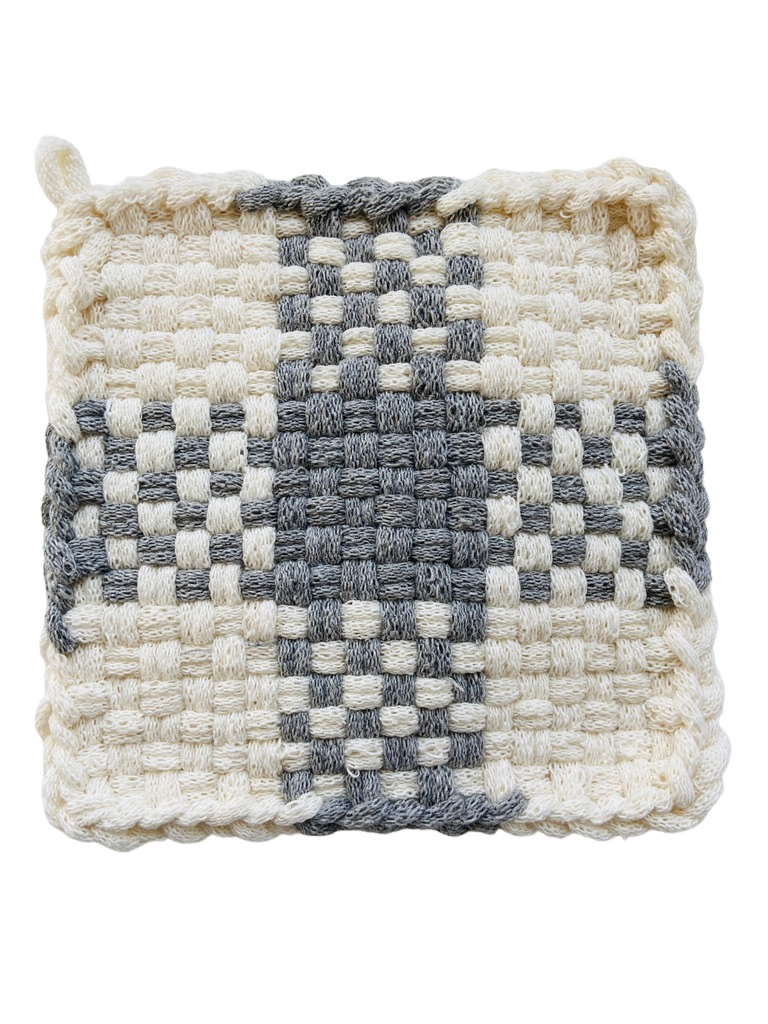 Silver Cross Potholder