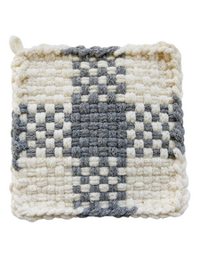 Silver Cross Potholder