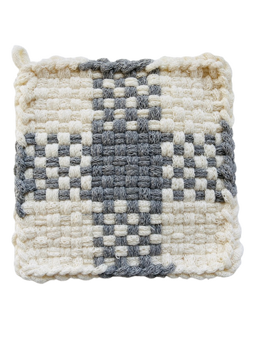 Silver Cross Potholder