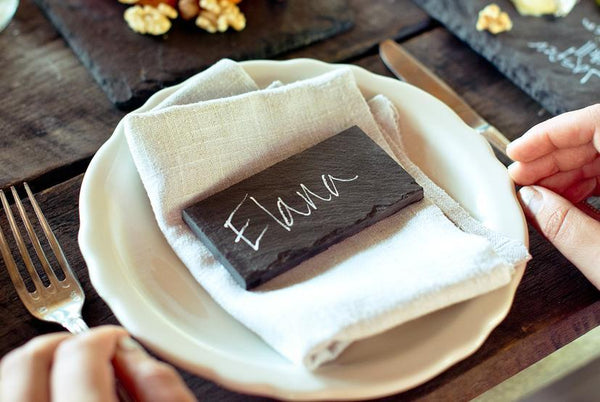 Brooklyn Slate Table Setting Placard