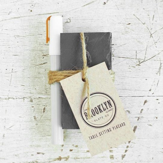 Brooklyn Slate Table Setting Placard