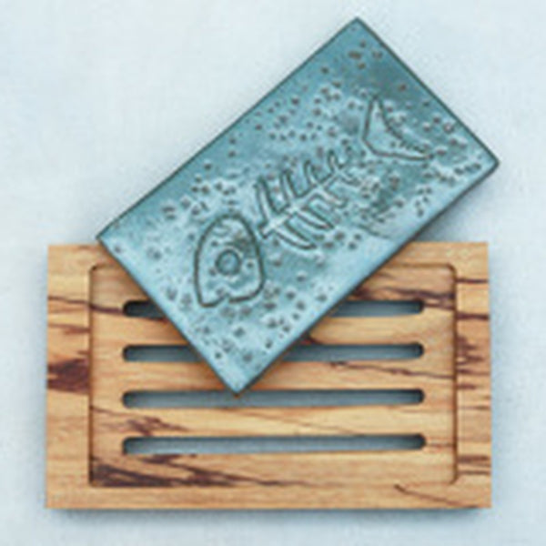 Ceramic Fish Soap Dish and Tray