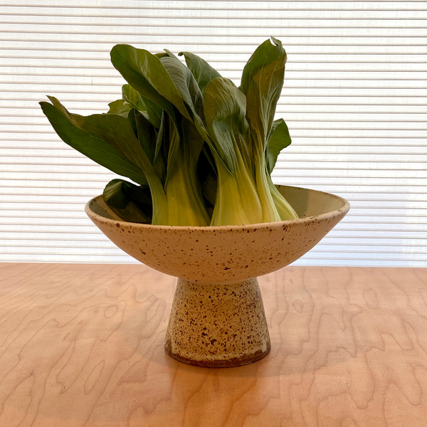 Speckled Pedestal Bowl