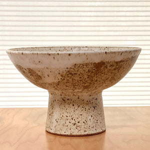 Speckled Pedestal Bowl