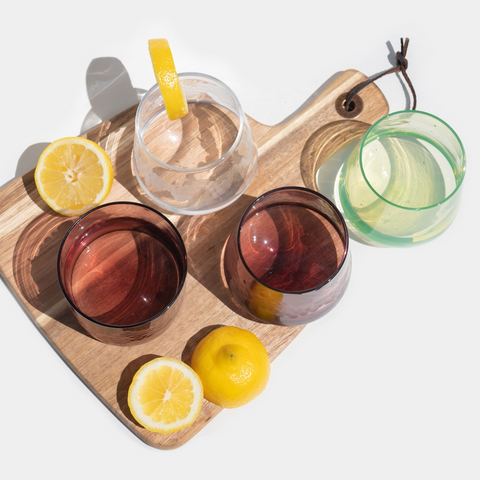 Spin Stemless Wine Glass, Set of 2