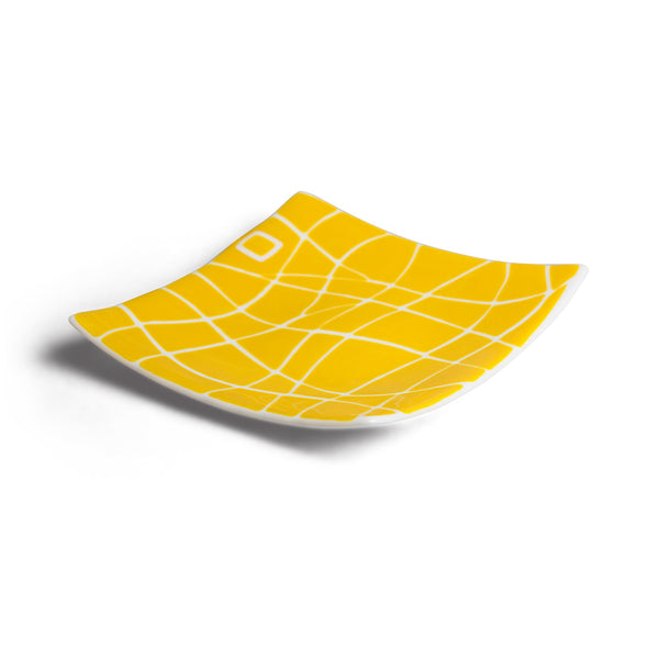 Sunshine Yellow Mod Square Channel Bowl