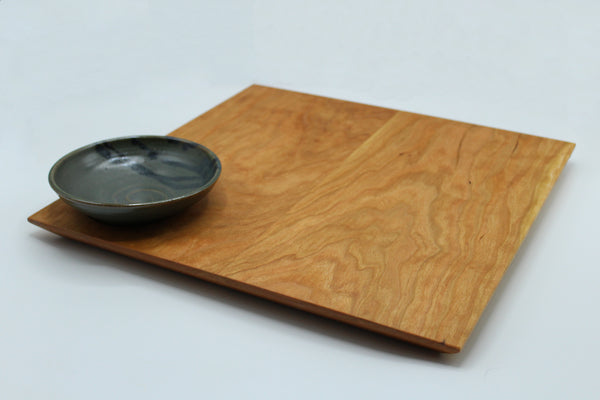 Cherry Square Bread Board + Dipping Bowl