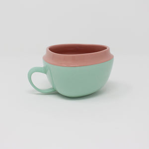 E. Lo Ceramic Art Top Curve Mug no.1 Pink Bermuda