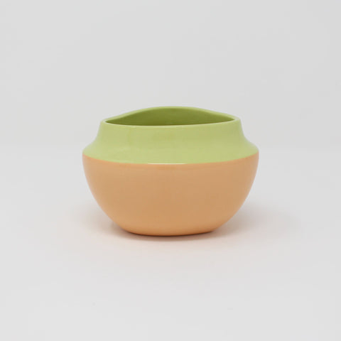 Chartreuse Orange Top Curve Berry Bowl