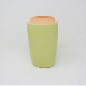 Orange Chartreuse Top Curve Tall Vase