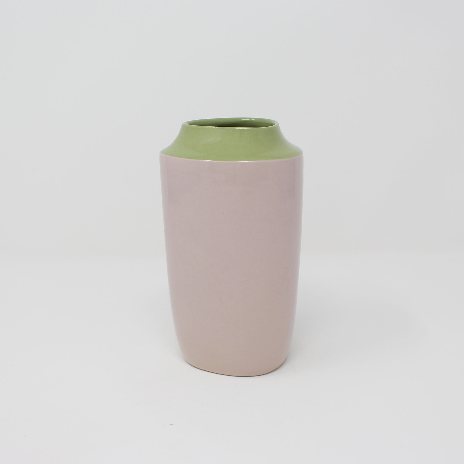 Avocado Purple Top Curve Short Vase