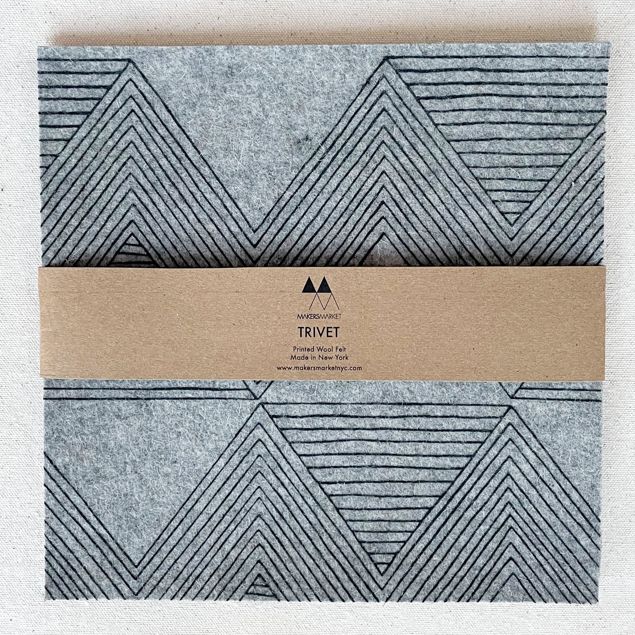 Zig Zag Charcoal Trivet