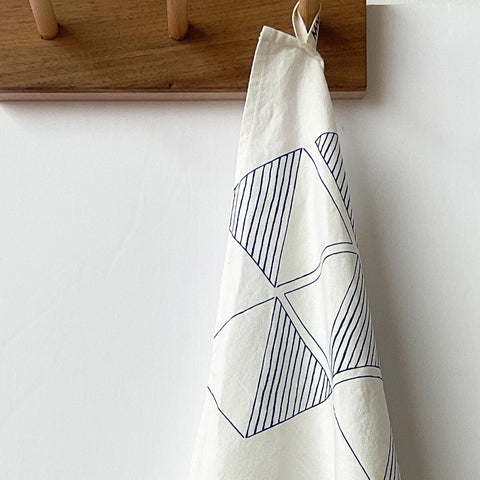 Blau Diamond Ivory Tea Towel