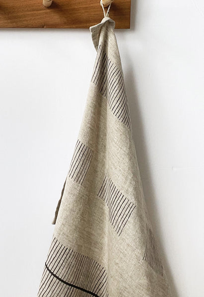 Ploma Charcoal on Stone Tea Towel